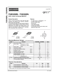 Datasheet FQI34N20L manufacturer Fairchild