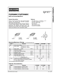 Datasheet FQP6N80C manufacturer Fairchild