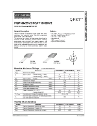 Datasheet FQPF18N20V2 manufacturer Fairchild