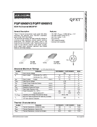 Datasheet FQPF18N50V2 manufacturer Fairchild