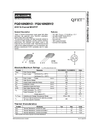 Datasheet FQU18N20V2 manufacturer Fairchild