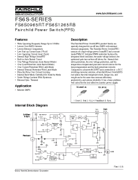 Datasheet FS6S1265RB manufacturer Fairchild