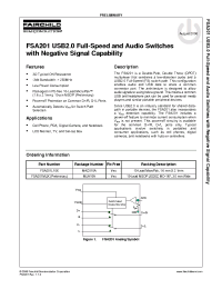 Datasheet FSA201 manufacturer Fairchild