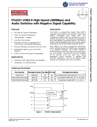 Datasheet FSA221 manufacturer Fairchild