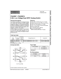 Datasheet FSA2267 manufacturer Fairchild