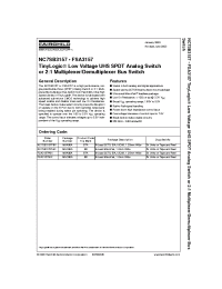 Datasheet FSA3157 manufacturer Fairchild