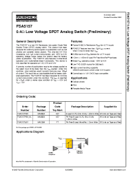 Datasheet FSA5157P6X manufacturer Fairchild