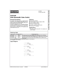 Datasheet FSAV332MTC_NL manufacturer Fairchild