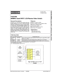 Datasheet FSAV450BQX manufacturer Fairchild