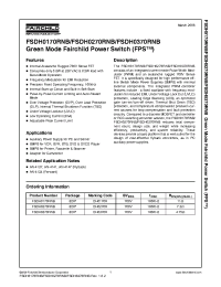 Datasheet FSDH0270RNB manufacturer Fairchild