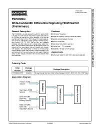 Datasheet FSHDMI04 manufacturer Fairchild