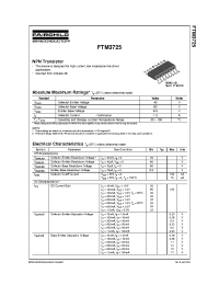 Datasheet FTM3725 manufacturer Fairchild