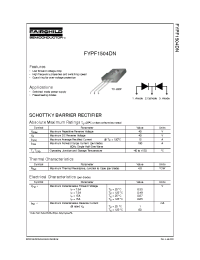 Datasheet FYPF1504DN manufacturer Fairchild