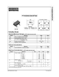 Datasheet FYV0203S manufacturer Fairchild