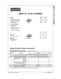 Datasheet GBPC1202W manufacturer Fairchild