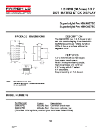 Datasheet GMA8275C manufacturer Fairchild