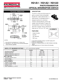 Datasheet H21A1 manufacturer Fairchild