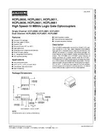 Datasheet HCPL0600R1V производства Fairchild