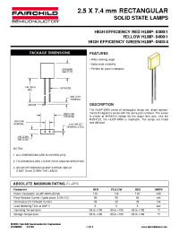 Datasheet HLMP-0301 manufacturer Fairchild