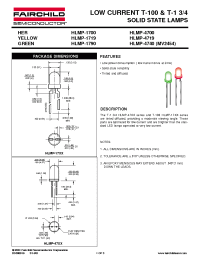 Datasheet HLMP-1700 manufacturer Fairchild