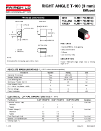 Datasheet HLMP-1700.MP4C manufacturer Fairchild