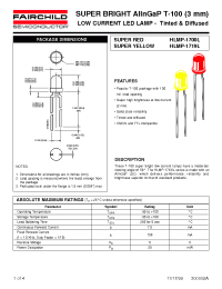 Datasheet HLMP-1719L manufacturer Fairchild