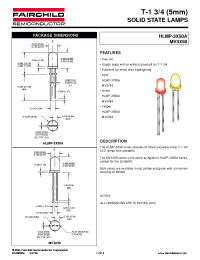 Datasheet HLMP-3850 manufacturer Fairchild