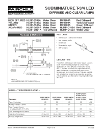 Datasheet HLMP-6405A производства Fairchild