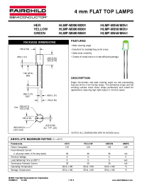 Datasheet HLMP-M200/M201 manufacturer Fairchild