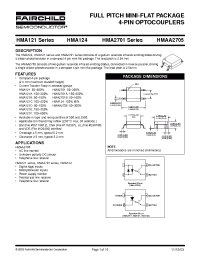 Datasheet HMA121ER3V производства Fairchild