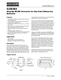 Datasheet ILC6363CIR50X manufacturer Fairchild