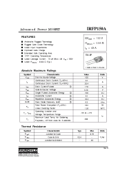 Datasheet IRFP150A manufacturer Fairchild