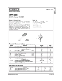 Datasheet IRFP460C manufacturer Fairchild