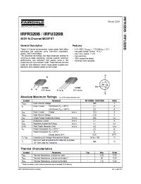 Datasheet IRFU320B manufacturer Fairchild