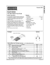 Datasheet ISL9K1560G3 manufacturer Fairchild