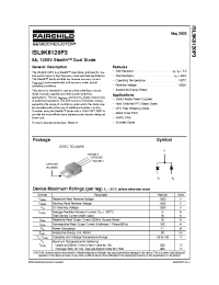 Datasheet ISL9K8120P3 manufacturer Fairchild