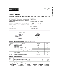 Datasheet ISL9N318AD3ST manufacturer Fairchild