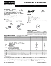 Datasheet ISL9N7030BLS3ST manufacturer Fairchild