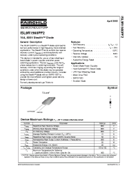 Datasheet ISL9R1560PF2 manufacturer Fairchild