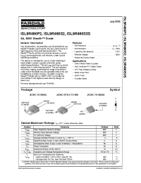 Datasheet ISL9R460P2 manufacturer Fairchild