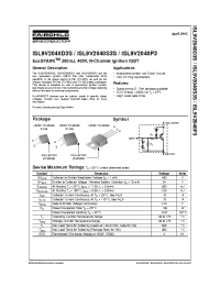 Datasheet ISL9V2040P3 manufacturer Fairchild