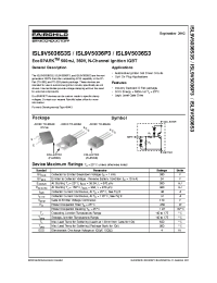 Datasheet ISL9V5036S3 manufacturer Fairchild
