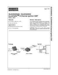 Datasheet ISL9V5045S3 manufacturer Fairchild