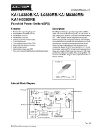 Datasheet KA1L0380B-TU manufacturer Fairchild