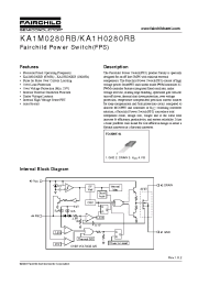 Datasheet KA1M0280RB manufacturer Fairchild
