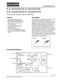 Datasheet KA1M0680B-TU manufacturer Fairchild