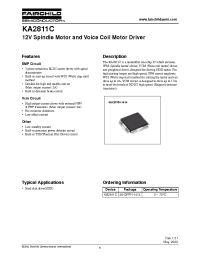 Datasheet KA2811C manufacturer Fairchild