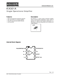 Datasheet KA301A manufacturer Fairchild