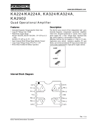 Datasheet KA324D manufacturer Fairchild