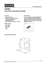 Datasheet KA334 manufacturer Fairchild